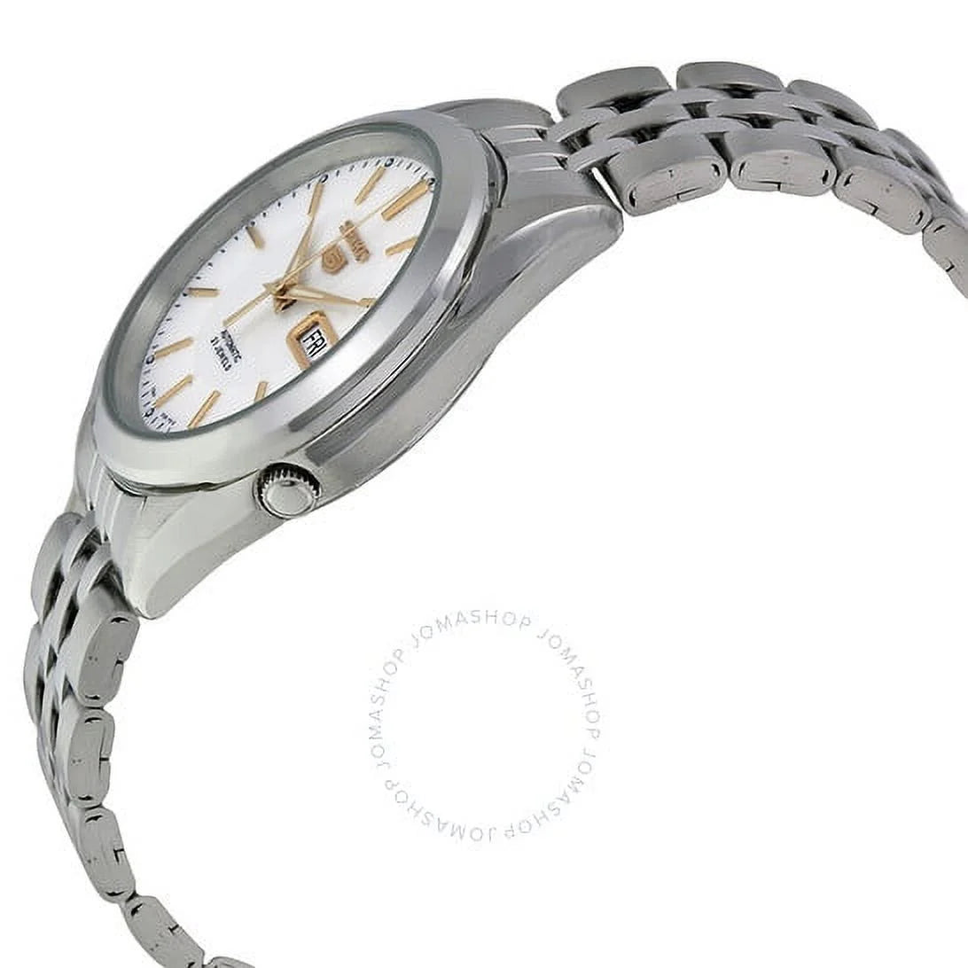 SNKL17 Men's Analog Steel Seiko Silver Watch Dial with Stainless
