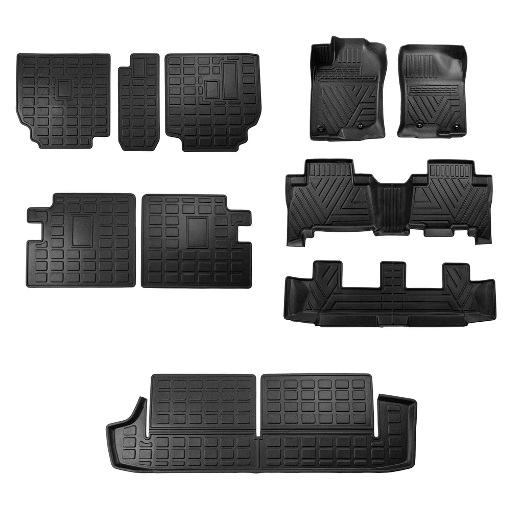Floor Toyota Mat Seats Accessories 7 Cargo 2013-2023 4Runner Mat Mats Fit Cargo Liner Trunk