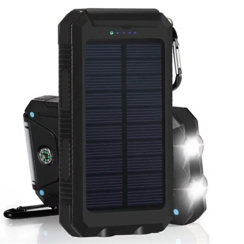 Portable Bank Waterproof US 9000000mAh Power 2023 Charger Battery Solar External