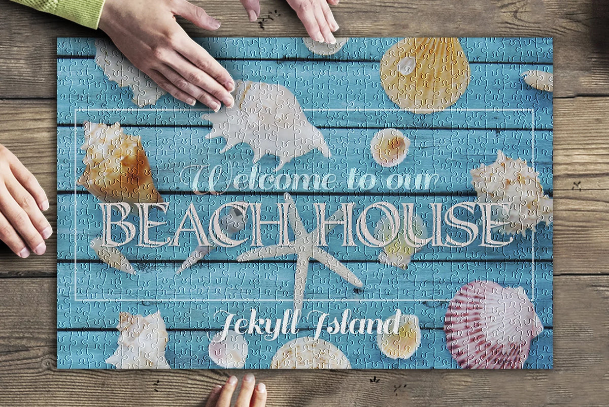 Georgia, Jekyll Premium for Welcome Puzzle Adults Island, Beach Jigsaw inches, Family, USA) Our 500 and House (19x27 Piece Made in to