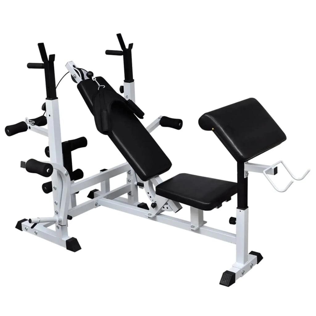 Set with Dumbbell Barbell Aibecy Weight and Bench 264.6 Weight Rack, lb