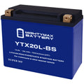 Replacement 4-TEZ, Battery compatible GTX 94-07 Models YTX20L-BS RXP Lithium with SeaDoo All