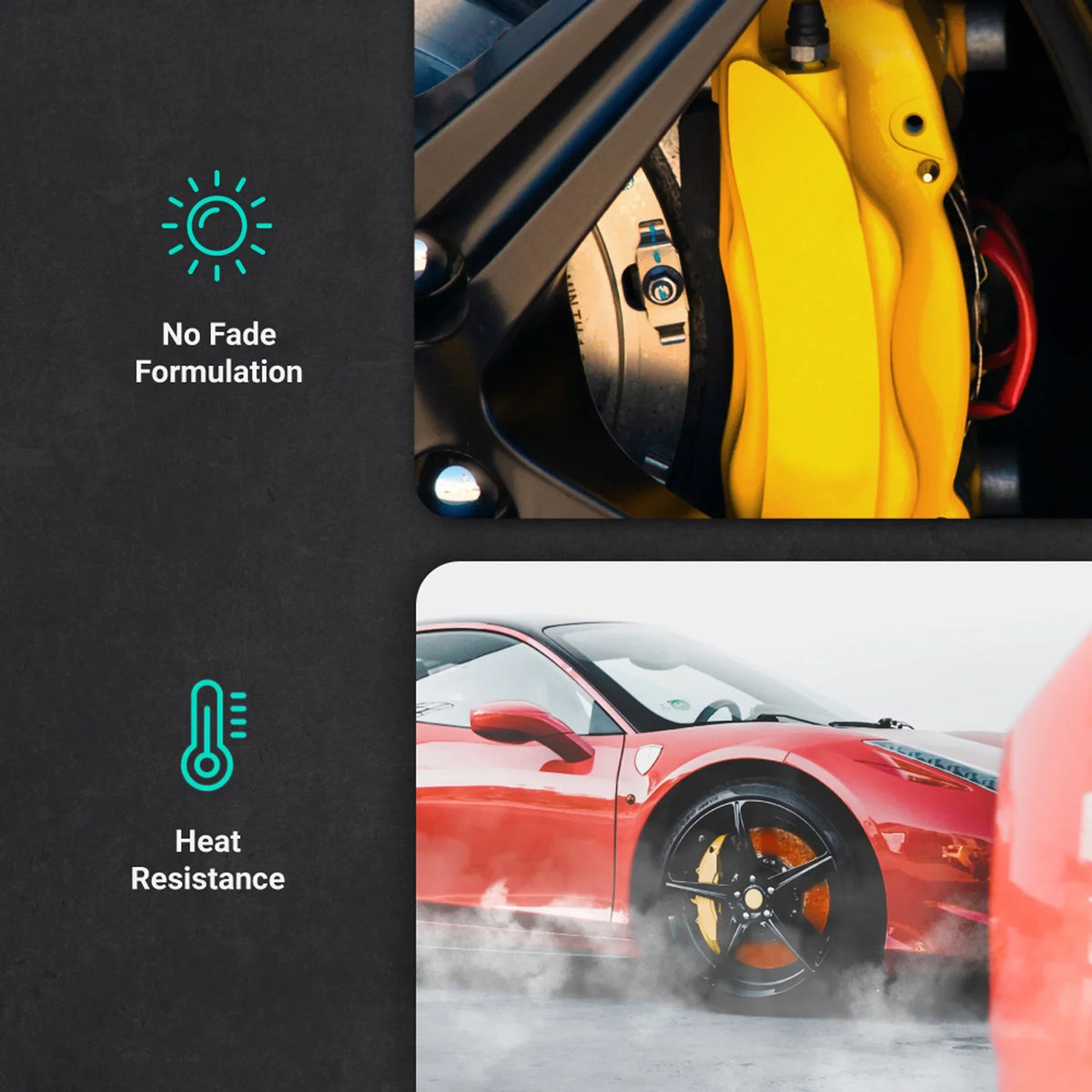Against Fluid Paint Brake Brake and Teal Resistant Kit Aerosol Catalyst Fade - Paints Color Extremely High Caliper Omni-Curing With Gloss Chemical Durable and 2K ERA