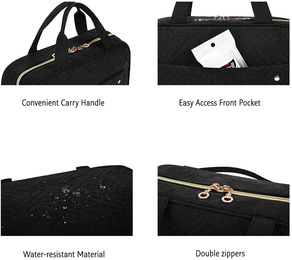 Sized Cosmetic for Makeup Toiletry with Container, Hanging Water-resistant Shampoo, Accessories, Full Travel Toiletries Bag Bag Organizer Travel Bag Hook,