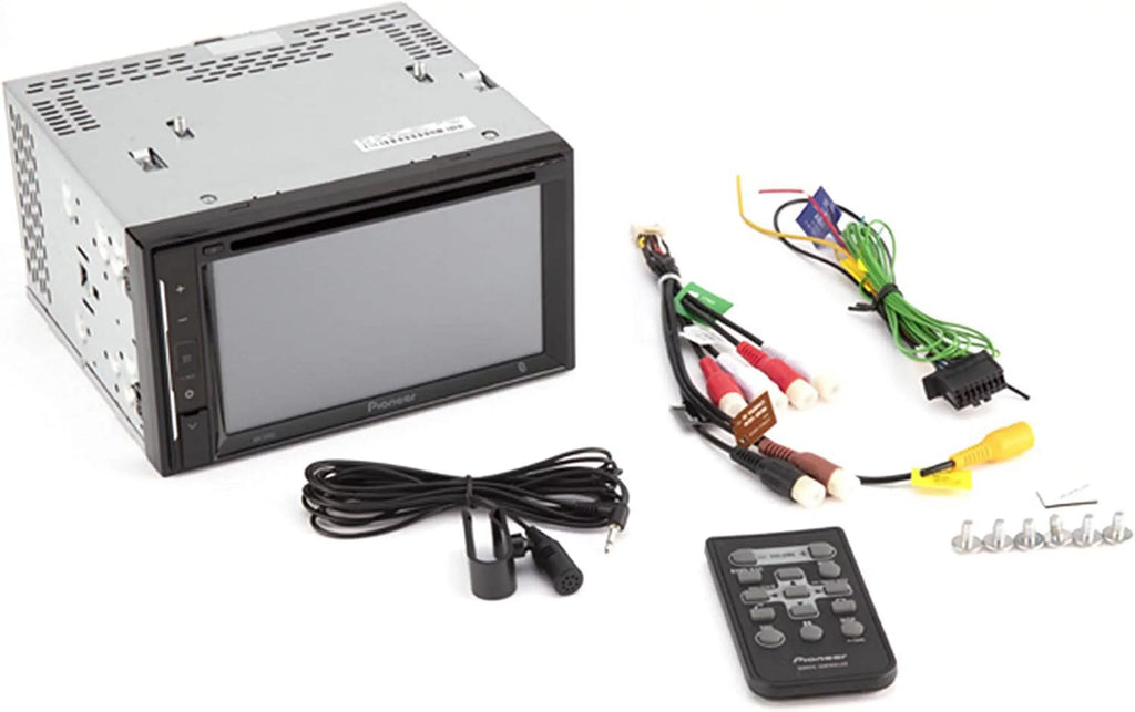 Plate Pioneer with AVH-241EX Camera DVD License Receiver Backup