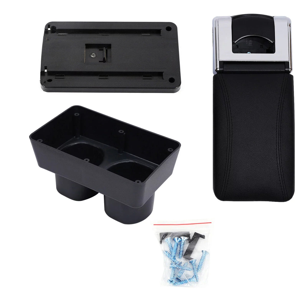ZhdnBhnos Black Box Storage Rest 2007-2011 Console Car Holder Rotatable For Center Nissan Arm Container Armrest Versa/Tiida/Latio