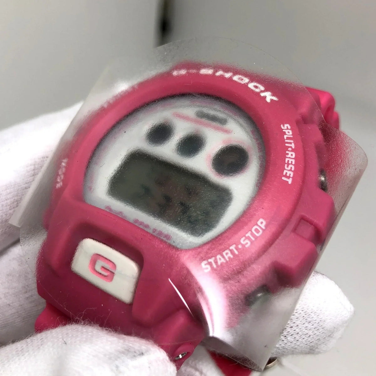 ITJT9ZWV73LU Men's G-SHOCK Eyes Pet Quartz Collaboration Mikunigaoka DW-6900BMO-9JR Post CASIO Store White (Good) Watch Pre-Owned Pink Three