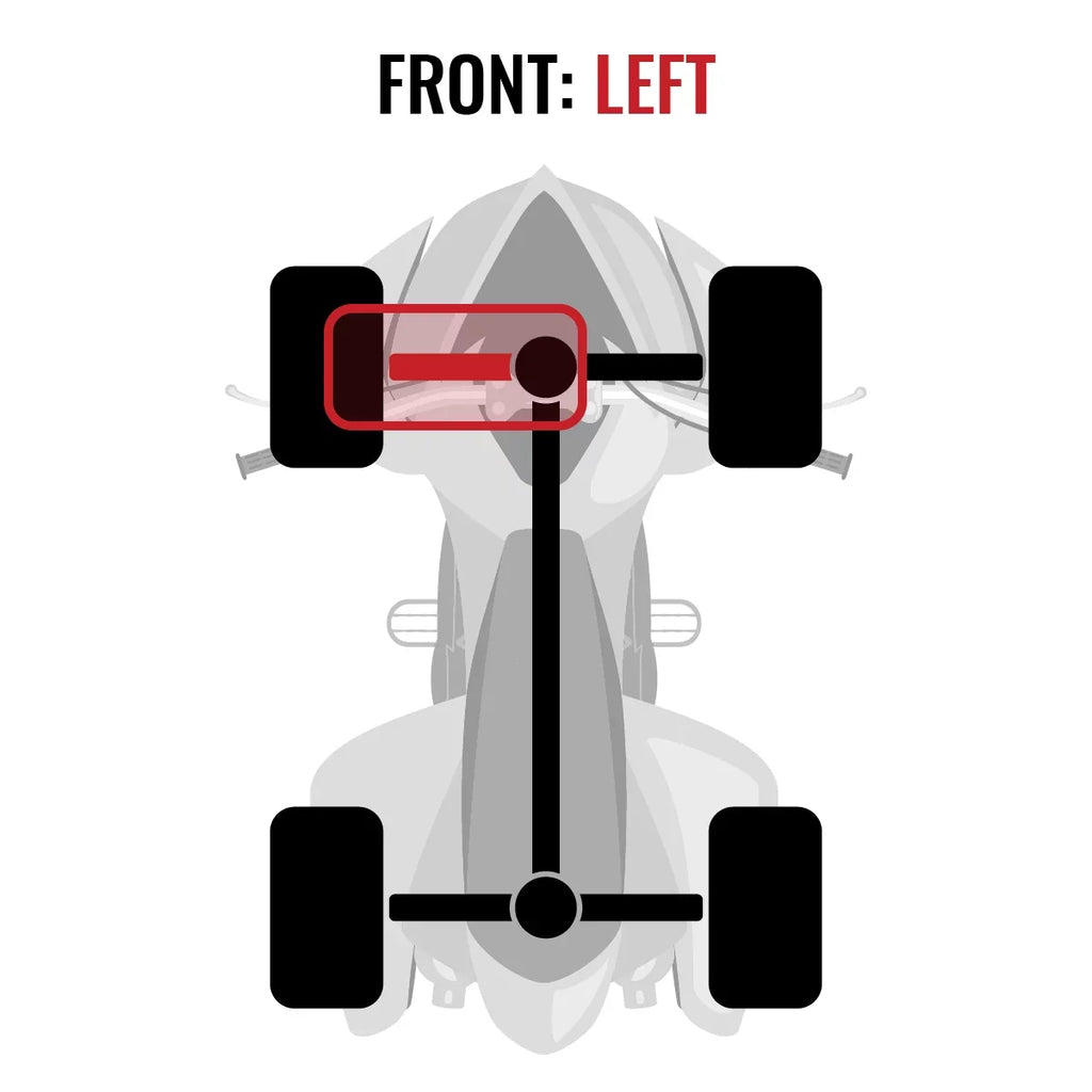 Outlander - Can-Am 2015 EFI Left 500 Axle compatible MAX 4X4 with XT Sixity Front