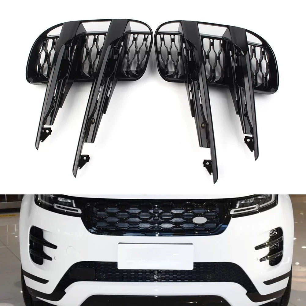 ZS Bumper Range Car 1Pcs Black 2021 2022 Evoque 2020 Left Grille LR114729 Gloss Rover 2019 Land Front For Rover