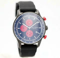 44mm Lars Larsen Black Men's Silicone Steel Quartz Black PVD Storm 133CBRS Watch