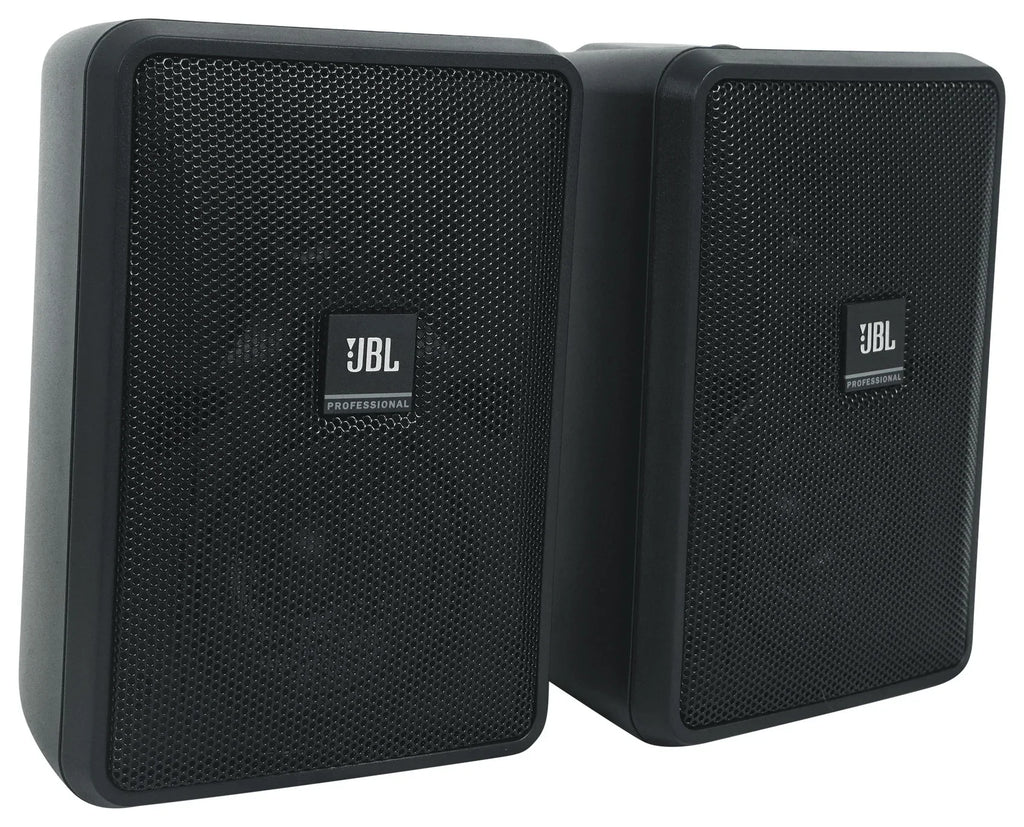 Amp + 70v JBL Control Black Speakers Wall 3" (4) 23-1 Indoor/Outdoor Commercial
