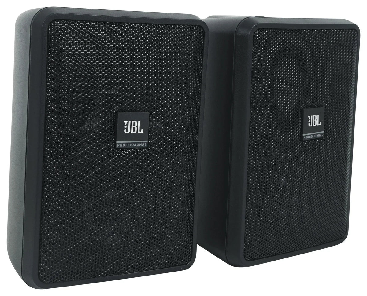 Amp + 70v JBL Control Black Speakers Wall 3" (4) 23-1 Indoor/Outdoor Commercial