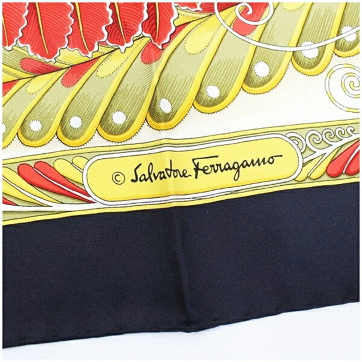 Ferragamo Scarf Black Women's Multicolor x (Good) Muffler Salvatore Pre-Owned