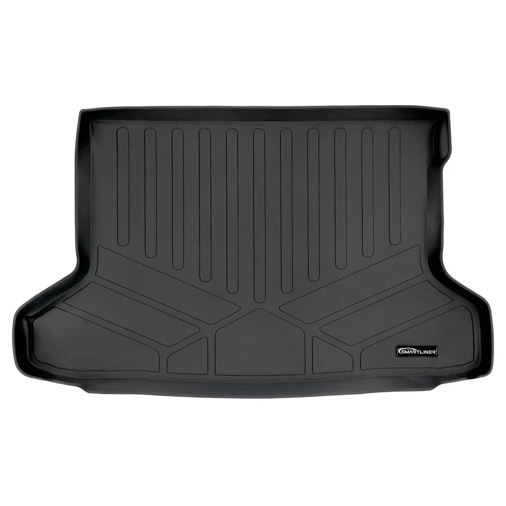 HR-V Mat Fit Custom All Honda Cargo Trunk Compatible SMARTLINER 2016-2022 Liner Black Weather With Floor