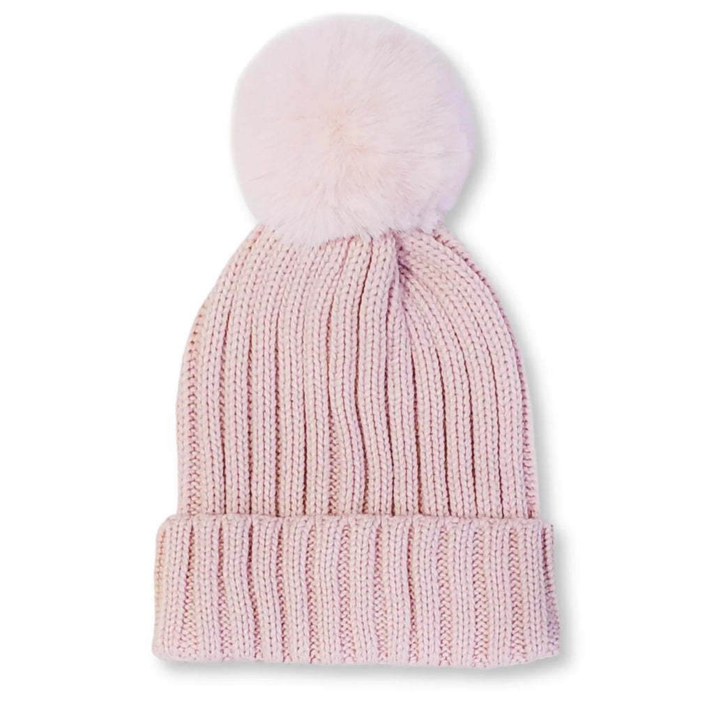 Pom Women's Winter Fur Beanie Box with Faux Hat Vince Camuto Gift