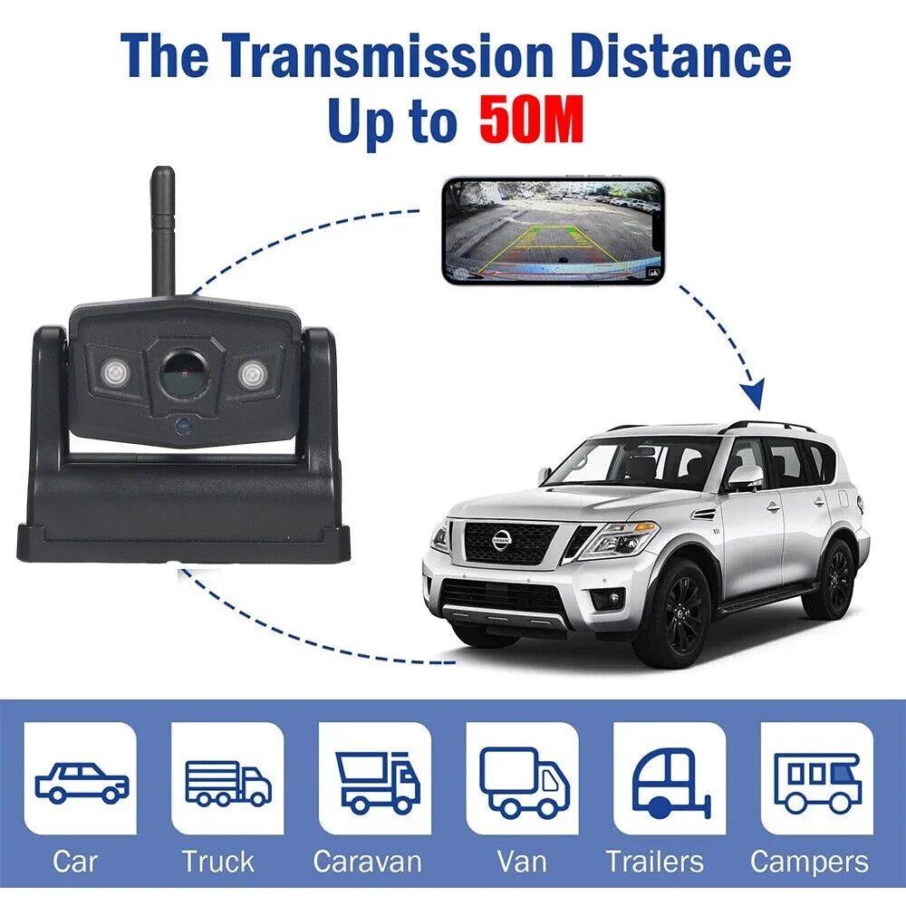 View, Front/Rear for Camera, Magnetic Backup Equipped 9600mAh Wireless JLLOM Battery WiFi with