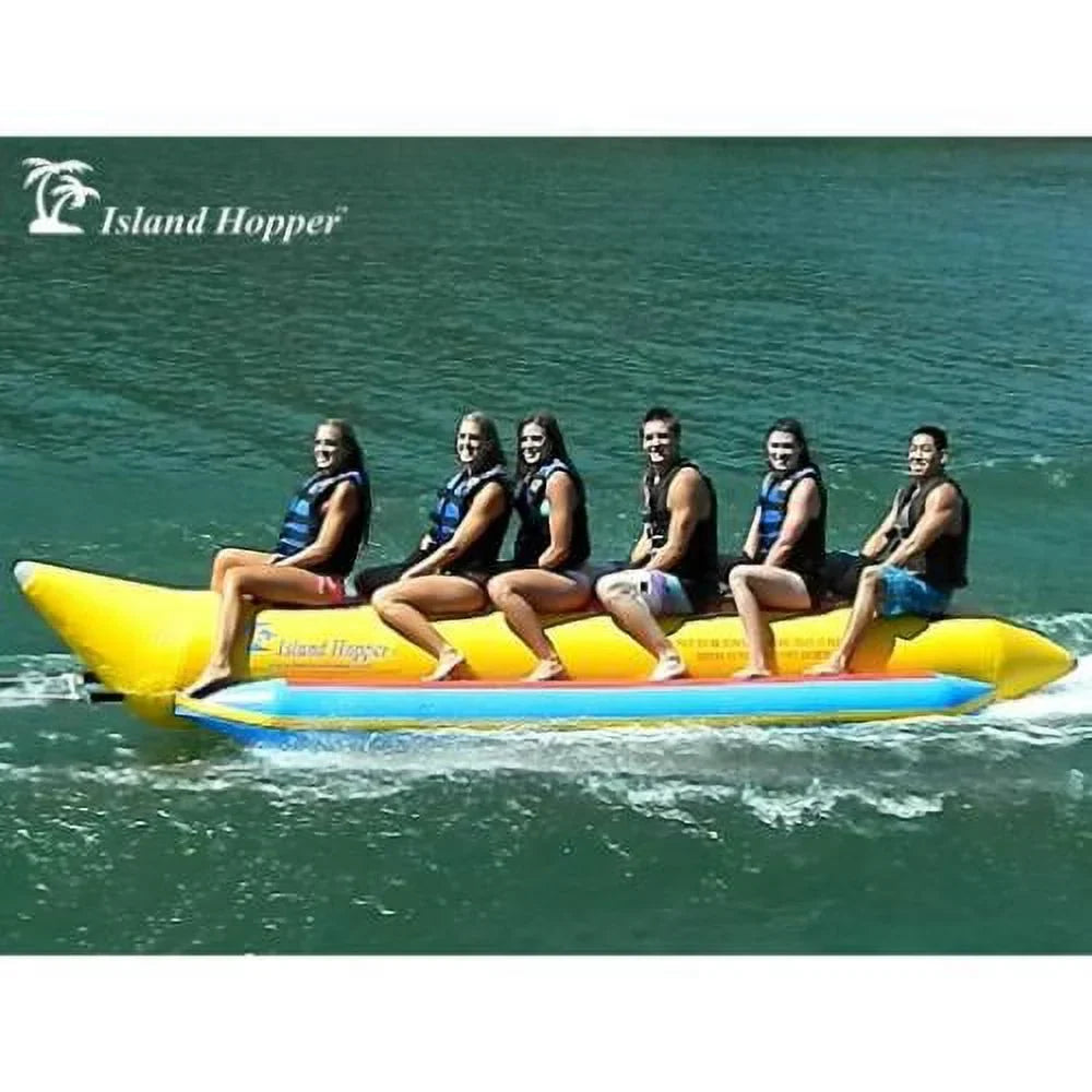 Yellow Heavy-Duty 6-Passenger Banana In Boat Inline