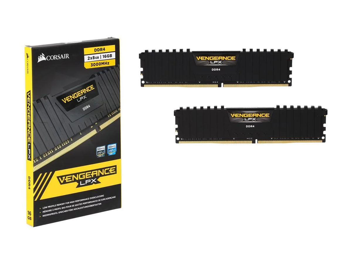 24000) Memory RAM (2 LPX Vengeance (PC4 8GB) Kit Model 288-Pin 3000 x 16GB DDR4 CMK16GX4M2B3000C15 CORSAIR PC