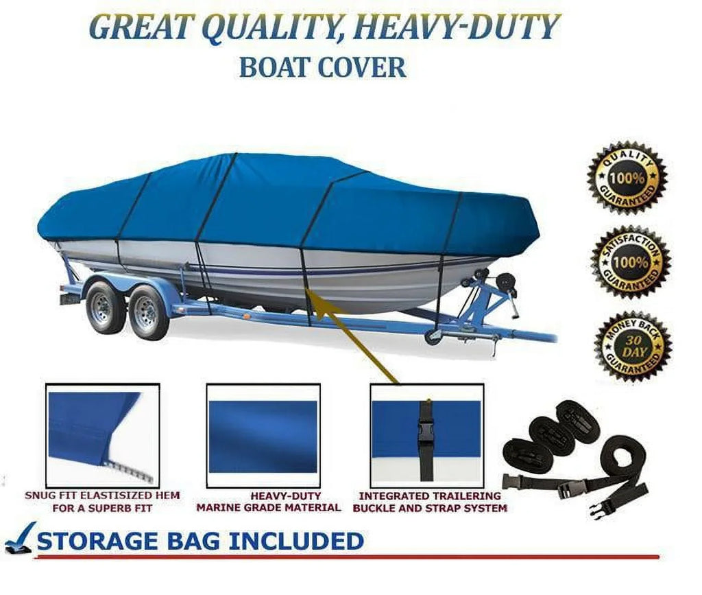 BOAT COVER BLUE, for ALUMACRAFT GREAT QUALITY 175 Pro Compatible