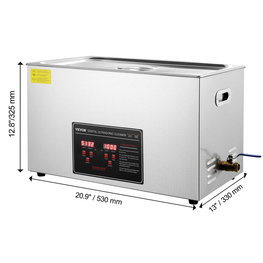 CE Certified Timer with Cleaner Cleaner Instruments Professional Jewelry Watch for Heating RoHS 304 Industrial FCC Ring Large 752W Sonic Glass BENTISM Ultrasonic 30L Grade Cleaner Digital Coin