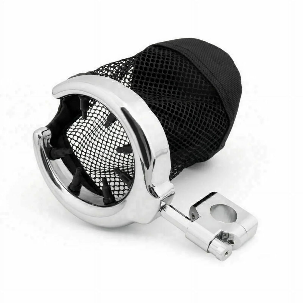 1" Cup Handlebar Chrome Metal Drink Motorcycle Holder Universal