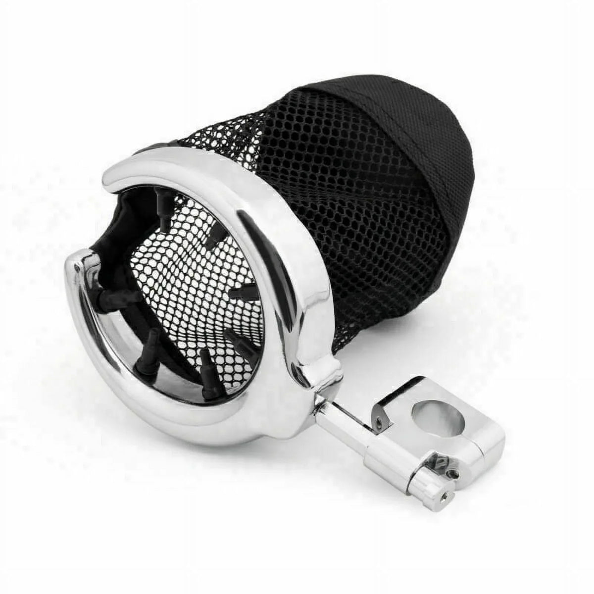 1" Cup Handlebar Chrome Metal Drink Motorcycle Holder Universal