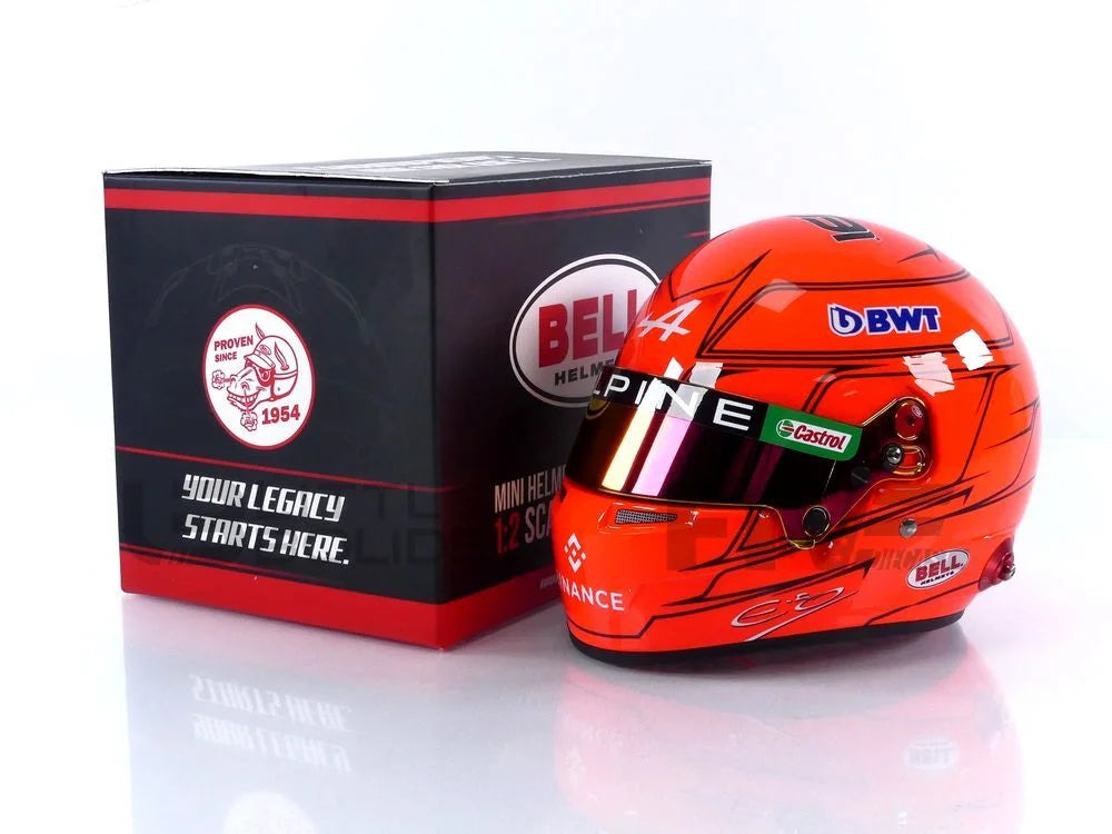 Ocon Esteban - HELMET Alpine - 2023 1/2 MINI CASQUE