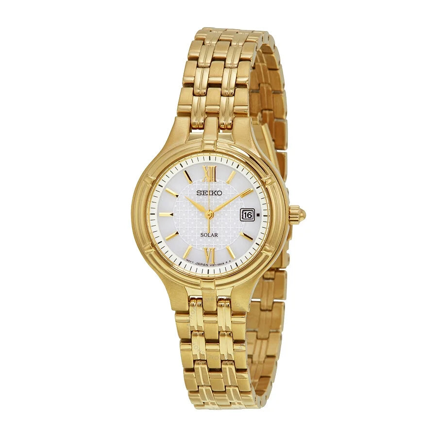 SUT220 Silver Watch Core Women's Gold-tone Seiko Dial