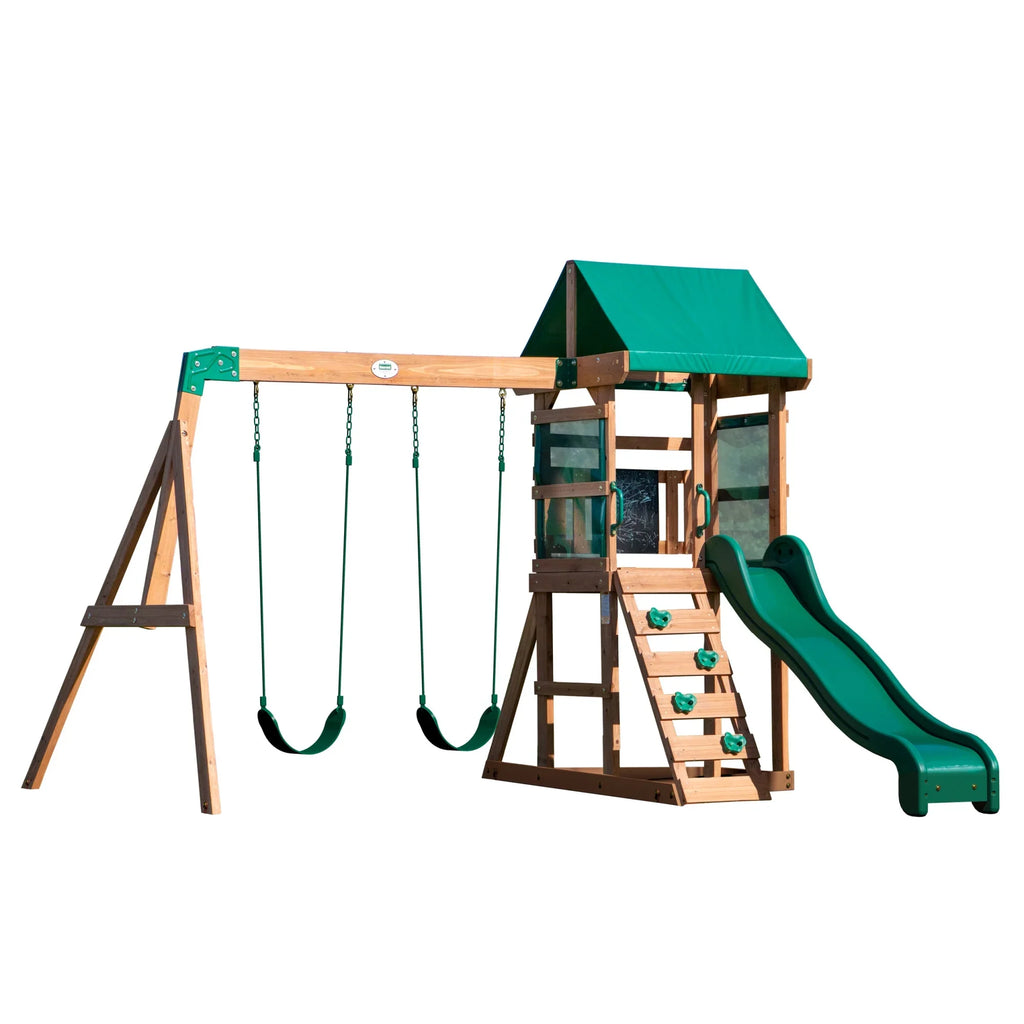 Discovery Buckley Swing Set Hill Backyard