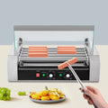 Rollers Stainless Dog 0-250℃ Machine Grilling W/5 110V 12-Hot Set DENEST Sausage Holds