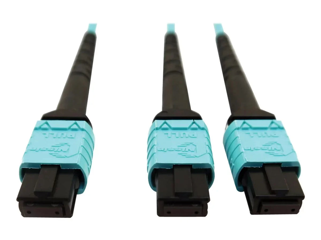 cable multi-mode - 5 multi-mode m (F) - - 125 24F - (F) Eaton Plenum / Network optic - OM4 5 (x2) MTP/MPO/PC MTP/MPO-PC - Tripp 50 Optic Aqua, m Fiber to 12F - Multimode OM4 MTP/MPO-PC Lite (F/F), 50/125 micron Cable, MTP/MPO/PC 400G to fiber Series