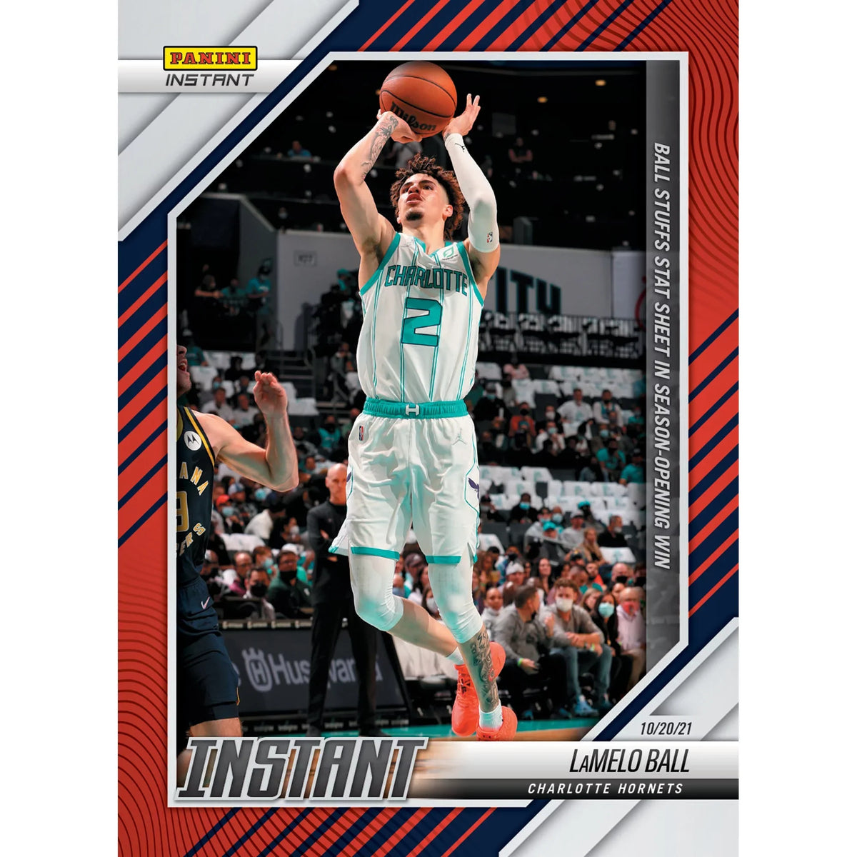 Stat Ball Fanatics Panini Instant Trading the Hornets Single Card Stuffs Sheet LaMelo - Parallel Charlotte Exclusive