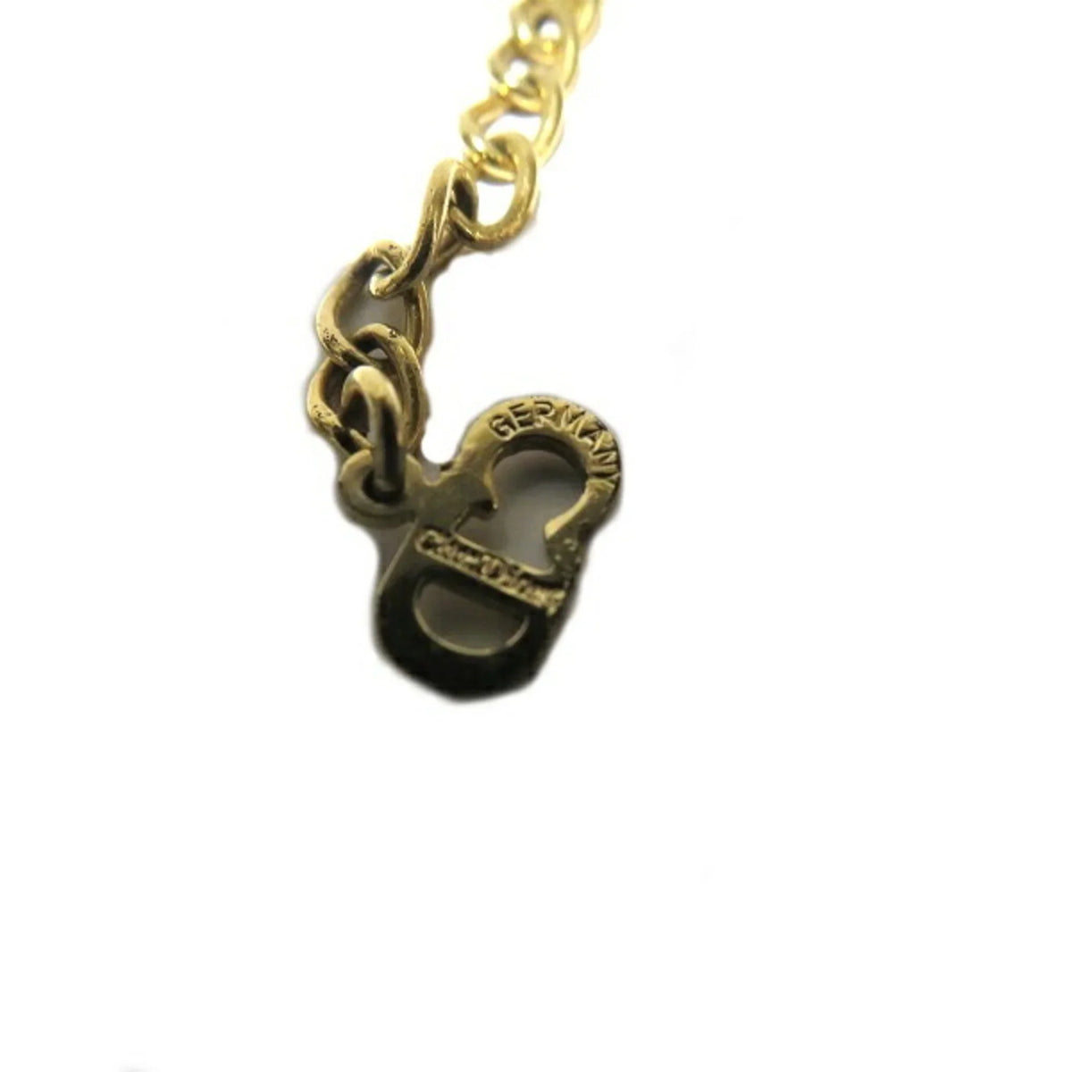 for Women Gold Accessory Christian Motif Necklace Pre-Owned (Good) Heart Dior