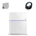 PlayStation Only 4 White Gaming Bundle with Used 500GB Gaming Sony Console Set AXTION BOLT Head