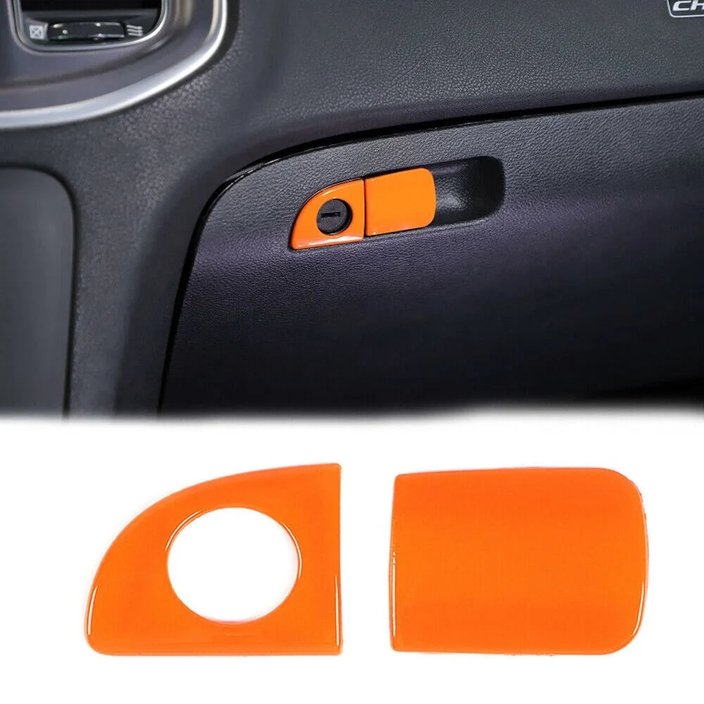 Dash Trim Center Kit Teledu Orange Console Set 17x Panel Cover