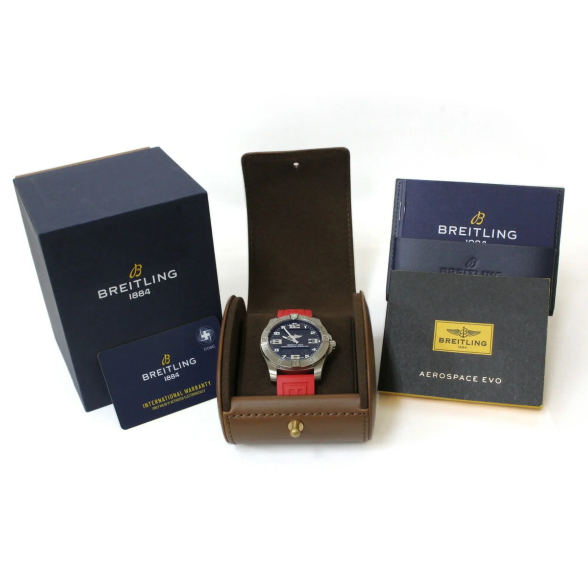 Quartz Titanium E79363101B1E1 Evo Pre-Owned Watch Breitling Men's (Good) Aerospace BREITLING
