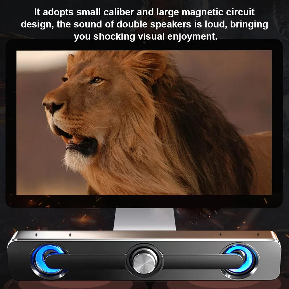 Wired Subwoofer Phone Stereo MP3 Equipment Speaker, Surround Audio Powerful for Home Audio Theater-Like PC Computer Laptop Radirus V-111 Bar Sound Speaker, MP4, Quality for Tablet USB Bass Box