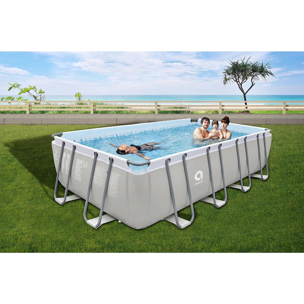 17776 10 Gray Foot JLeisure 18 x Swimming Frame Ground Above Pool, Steel