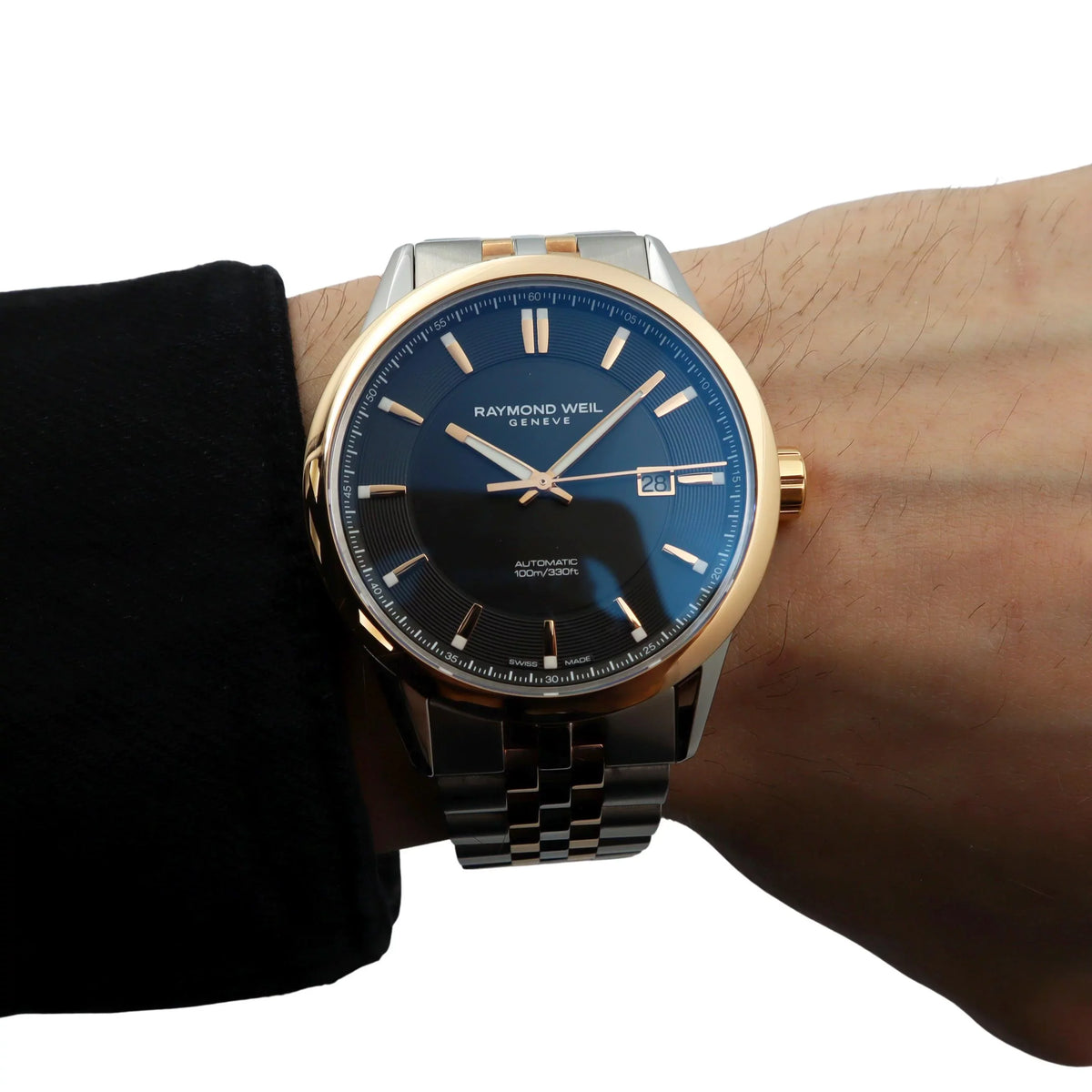 Raymond Automatic Mens Dial Steel Freelancer Weil Black Watch 2731-SP5-20001