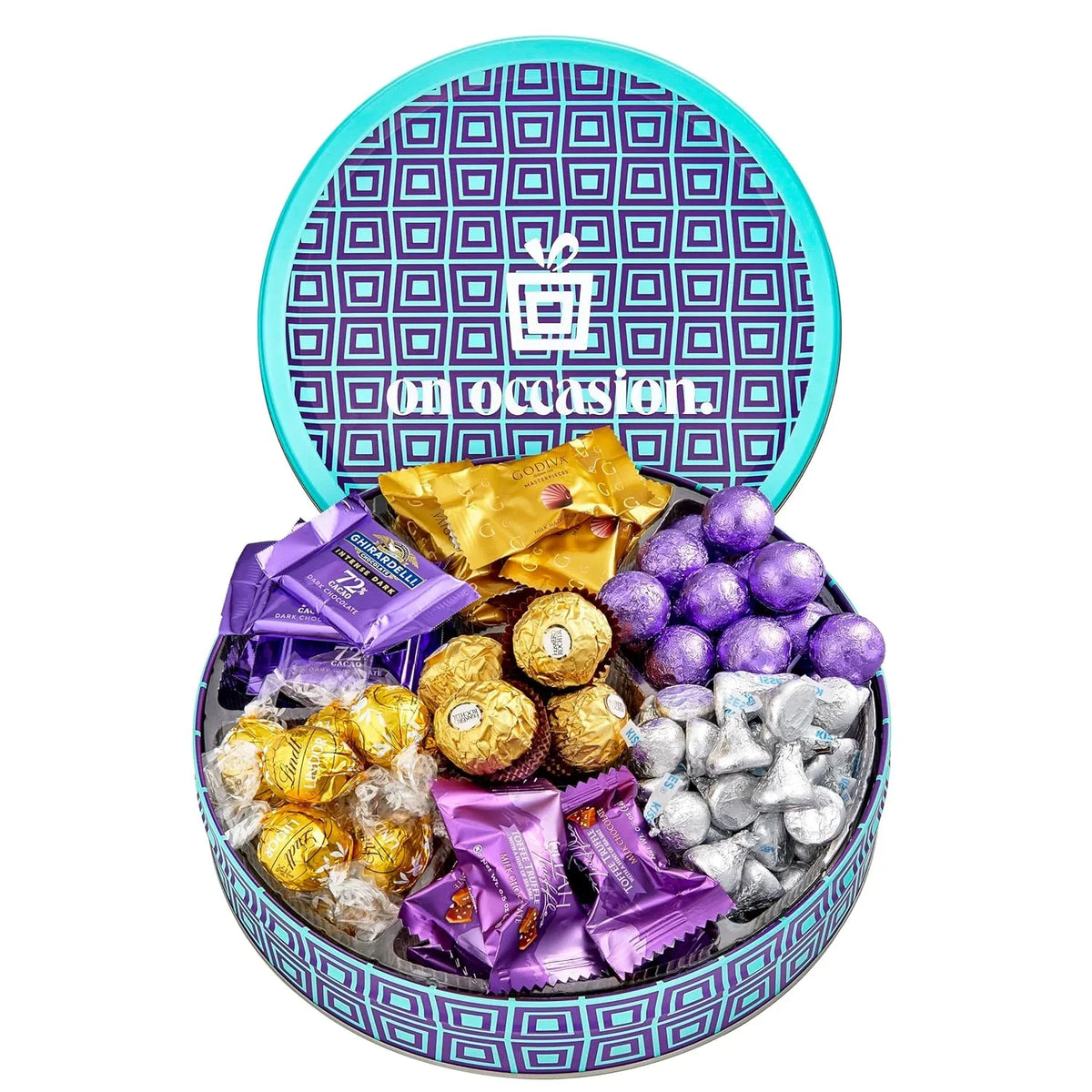 Brand Chocolate Chocolate for Gourmet | Godiva Luxury Christmas Occasion™️ Men, Hershey Includes Chocolate, Kisses, On Ghir Box By Women Assorted | Tin- Gift Variety | Pack Chocolate Gift Gifts Basket