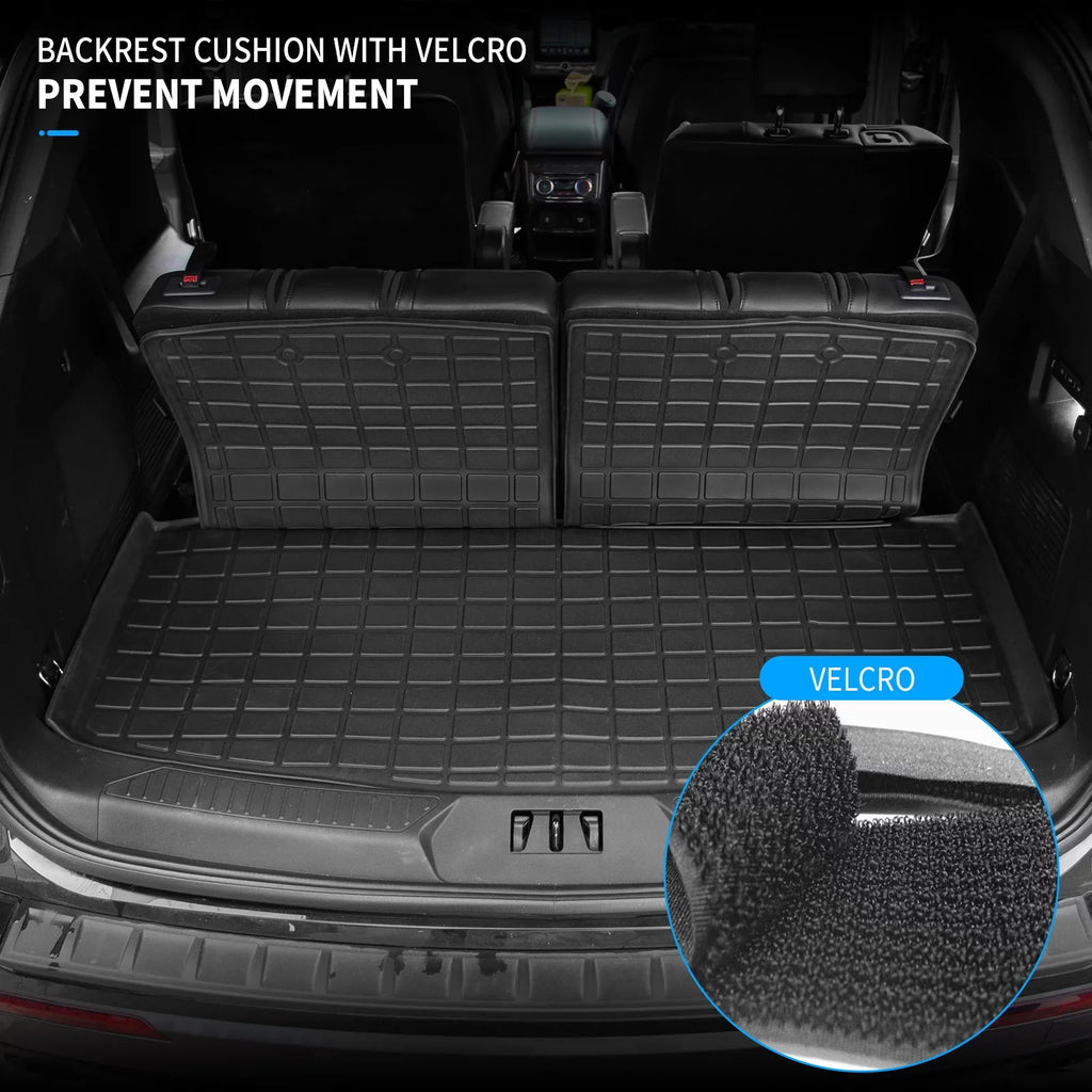 Back Explorer Ford Cargo (Trunk with 2020 Trunk 6&7 2021 Backrest Accessories All Liner Cover 2022 Explorer Mat) Protector Passenger Weather for Seat Fit Mat TPE 2023 Mat