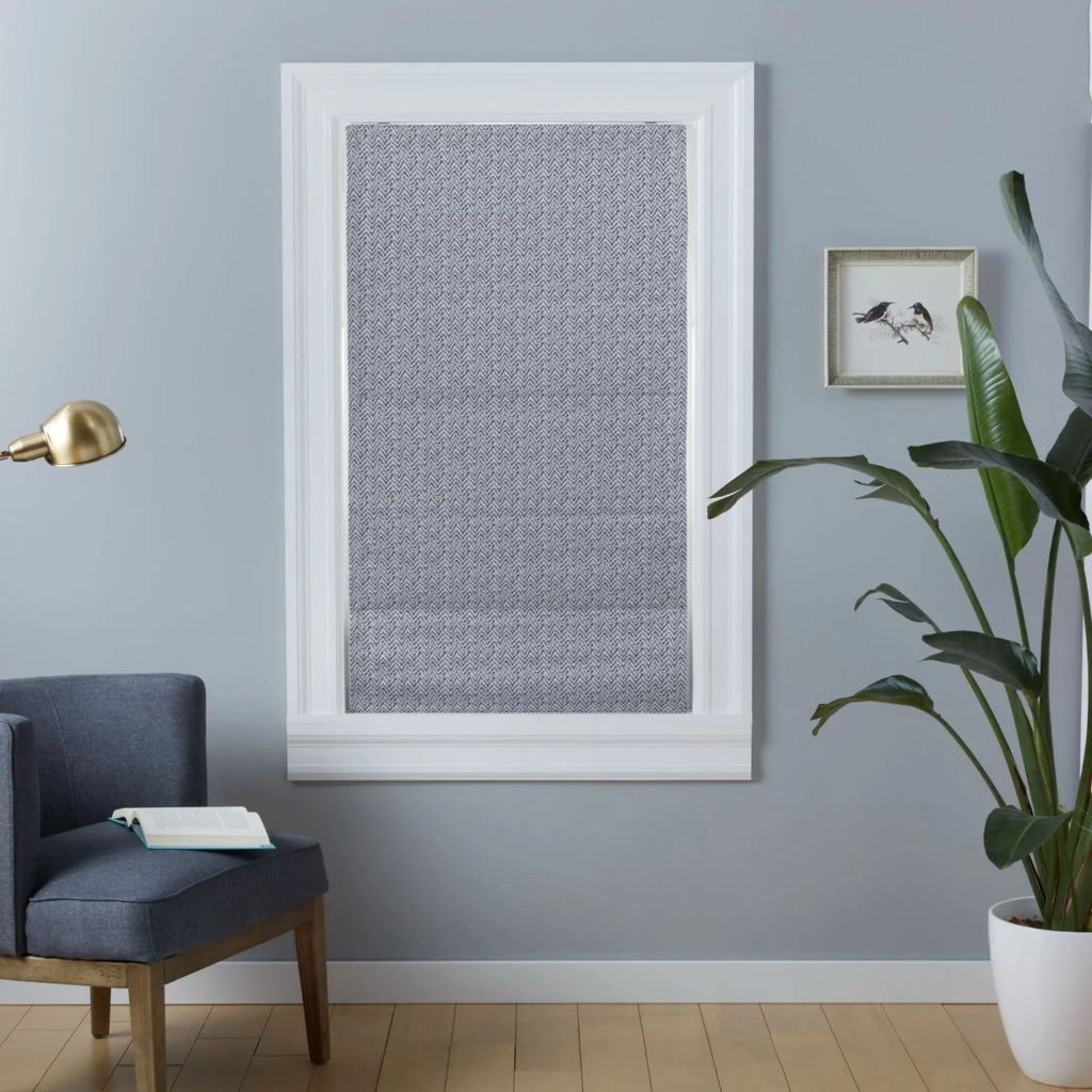 Dark Home Roman Esme Total Exclusive 34"x64", Blackout Grey Shade,
