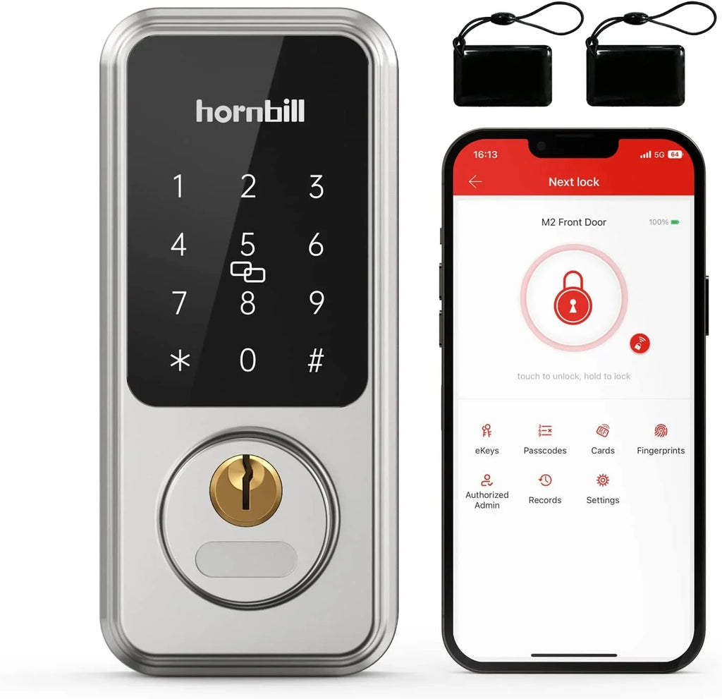 Door GOURE for Digital Door Keypad Electronic Locks Bluetooth Smart Deadbolt: Code House Front Airbnb Keyless Lock, Locks Entry