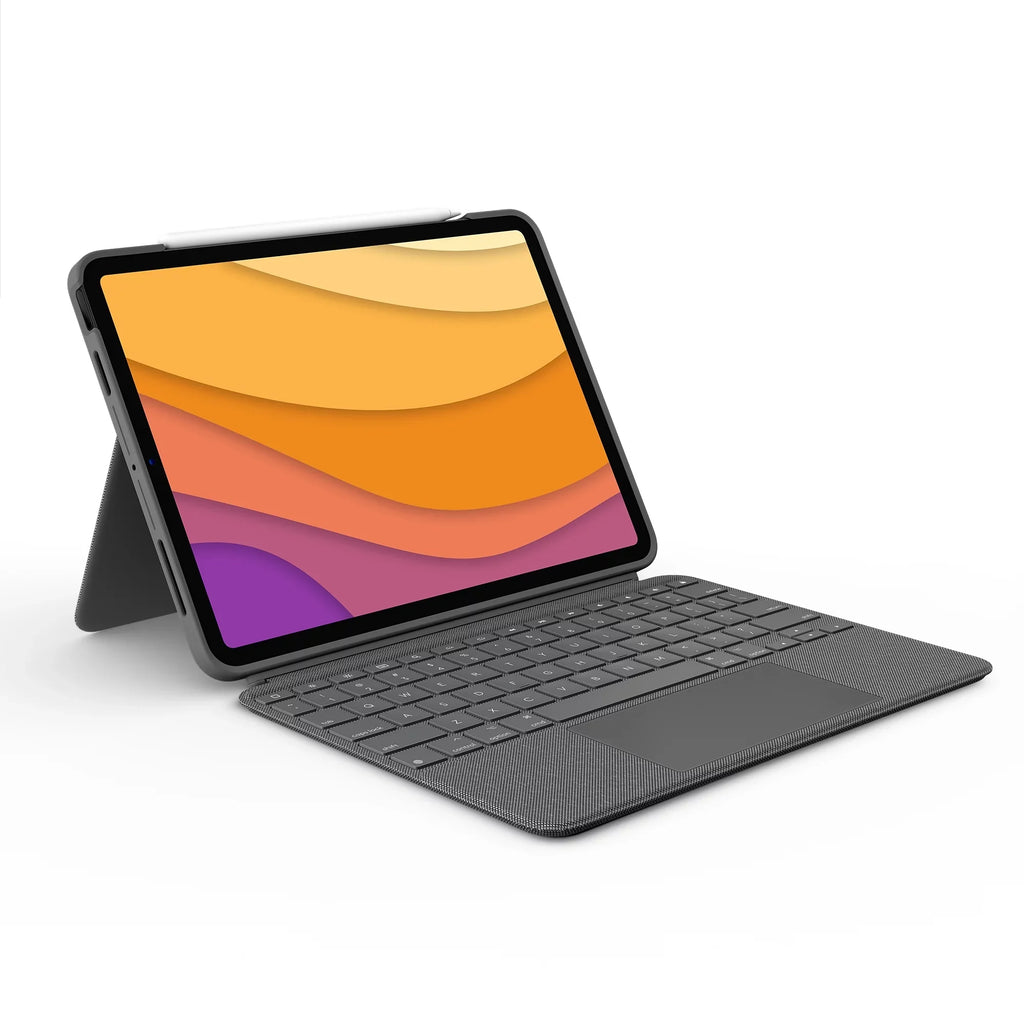 5th Restored Touch (4th, gen Air 2022) Keyboard Case, 2020, iPad (Refurbished) - Combo Oxford Gray Logitech