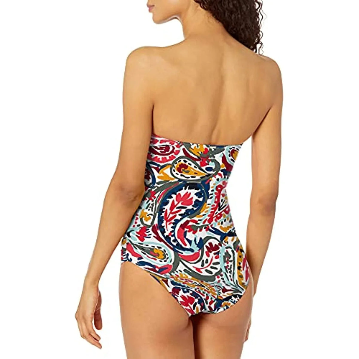 Multi Swimsuit Paisley Twist Cole Bandeau Womens One 10 Anne Piece