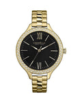 44L126 York Glitz Ladies Caravelle Watch New Gold-Tone
