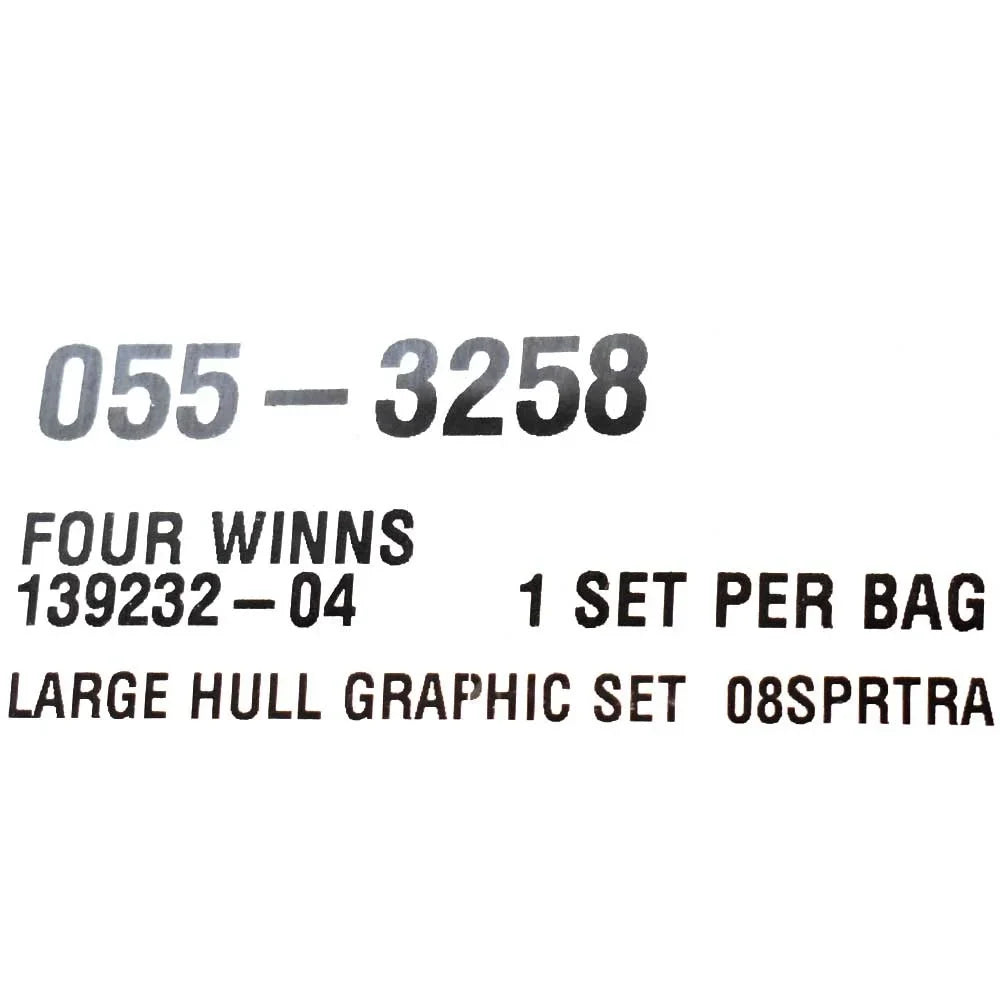 Side | 055-3258 Boat Decal Inch (Set of Four 163 2) Winns Sport