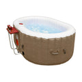 Person 145 ALEKO Cover Gallon with Oval 2 Hot Brown Jetted Inflatable Tub