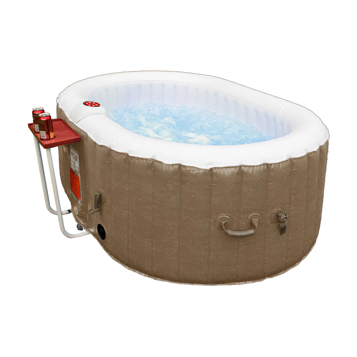 Person 145 ALEKO Cover Gallon with Oval 2 Hot Brown Jetted Inflatable Tub
