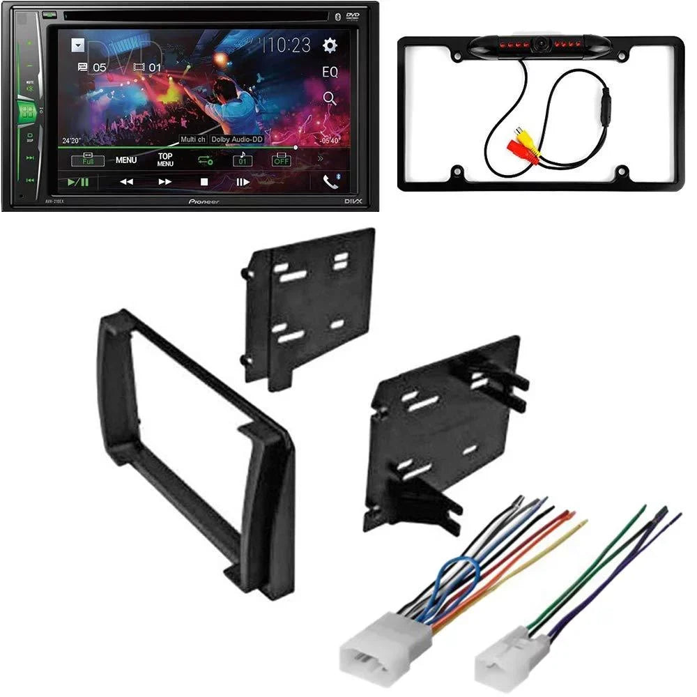 Double AVH-241EX W/ Toyota Eom Stereo Bluetooth/Backup Media W/Out Touchscreen Camera/Install Receiver Car DVD/CD 2009-2010 Kit/in-Dash 6.2" Matrix Pioneer with for Nav Digital DIN KIT4961 Bundle
